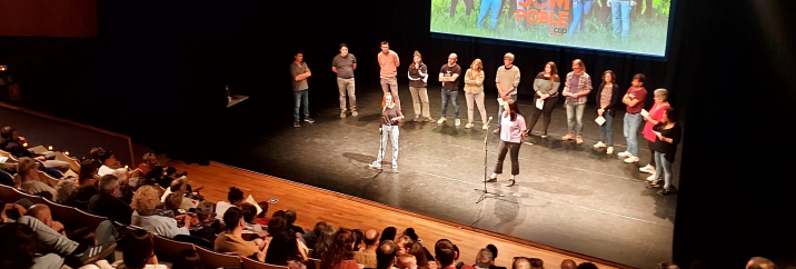 Moment de l' acte de presentació de la candidatura