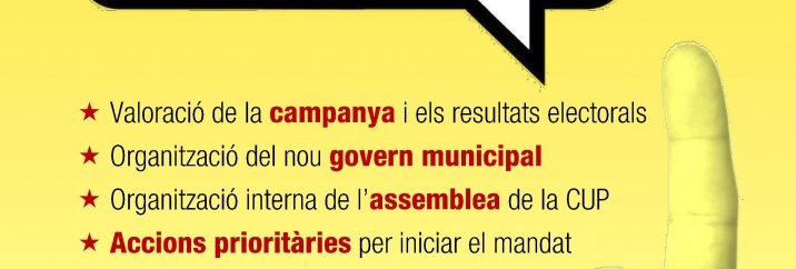 Cartell de l'assemblea oberta del 7 de juny