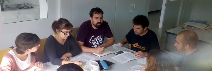 Reunió de l'equip de govern de l'Ajuntament de Celrà, el 12 d'octubre passat