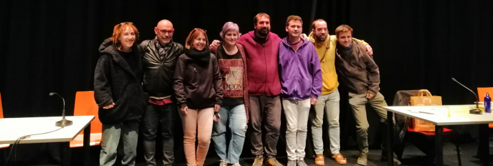 L'equip de govern de la CUP Celrà, després del ple L'equip de govern de la CUP Celrà, després del ple