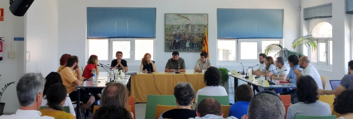 Imatge de la sessió, amb el nou Ple constituït Imatge de la sessió, amb el nou Ple constituït